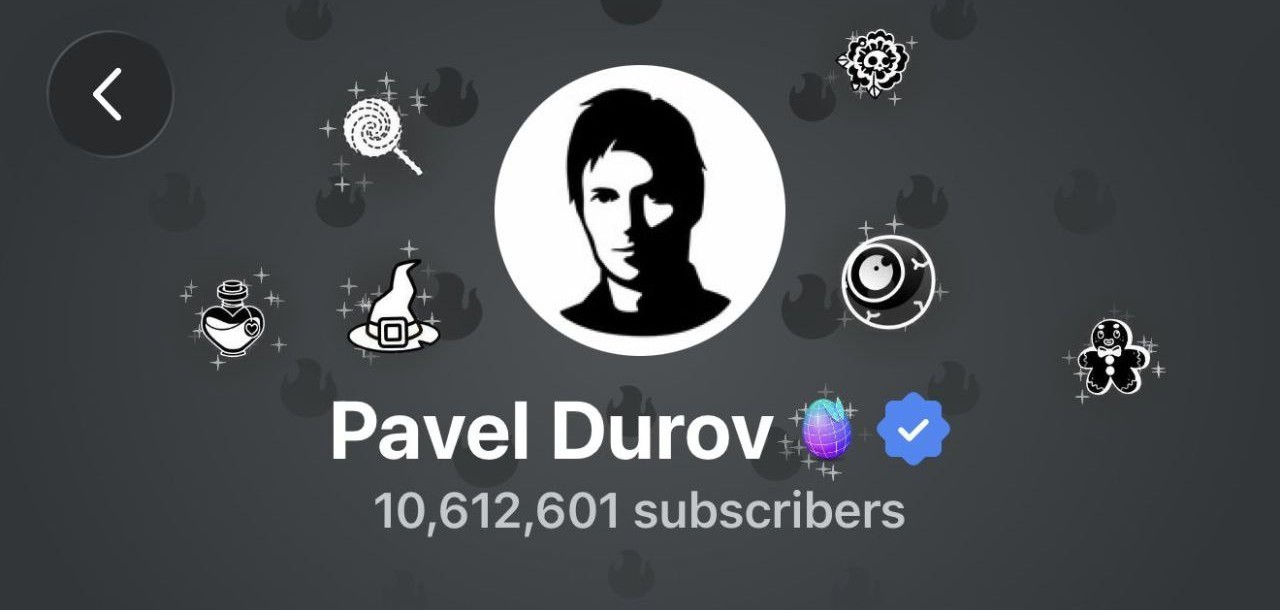 Pavel Durov profile showing the 3D Render Easter Egg